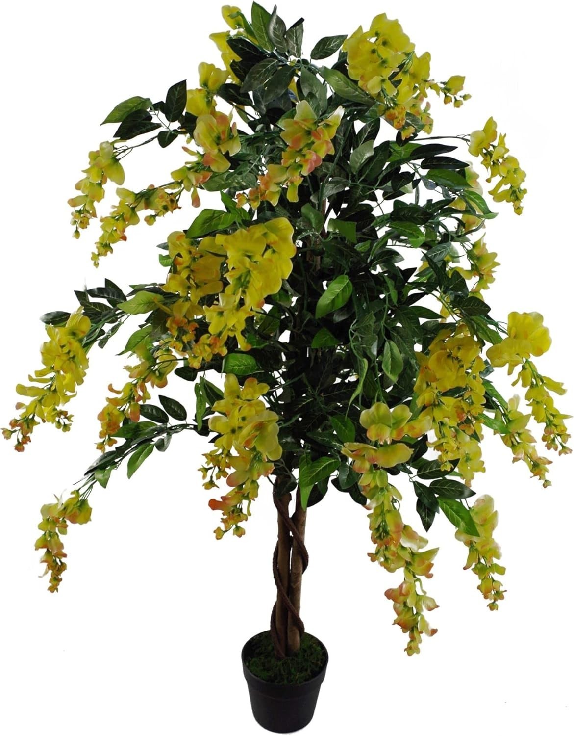 120cm Artificial Wisteria Tree in Pot Faux Houseplant Home Office Decoration
