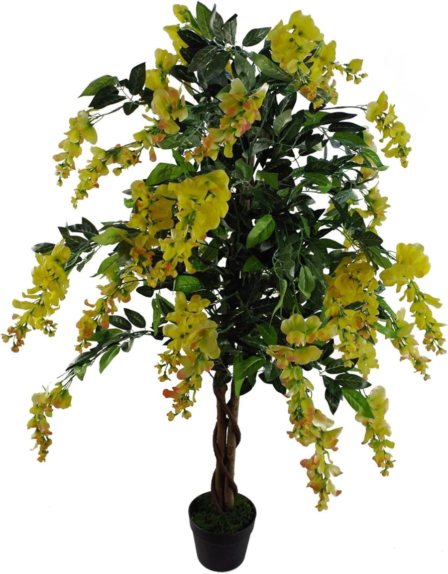 120cm Artificial Wisteria Tree in Pot Faux Houseplant Home Office Decoration