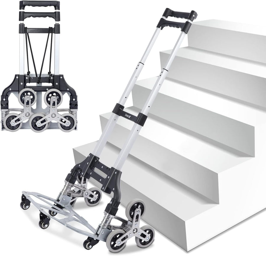 Aluminium Stair Climbing Hand Truck 10 Wheel Folding Dolly Cart
