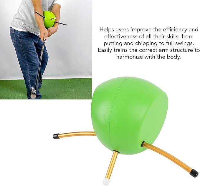Golf Swing Trainer Ball Arm Alignment Tempo Practice Aid