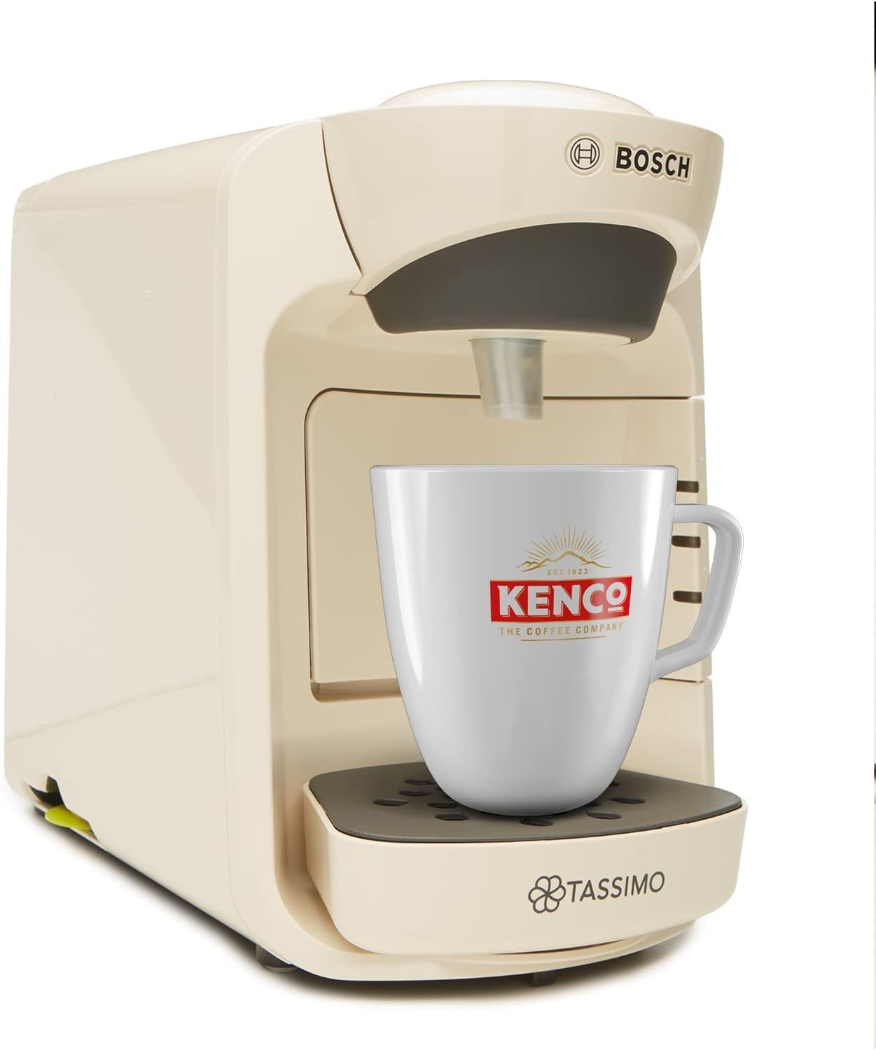 Cream Pod Coffee Machine 1300W Compact One-Touch Brewer with 0.8L Tank