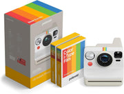 Instant Camera Bundle White with Colour Film 16 Photos Autofocus