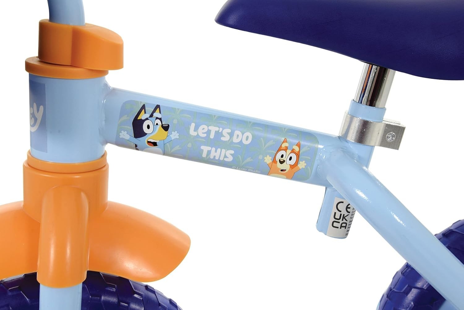 Kids 2 In 1 Balance Bike Training Bicycle Pedals Stabilisers Blue