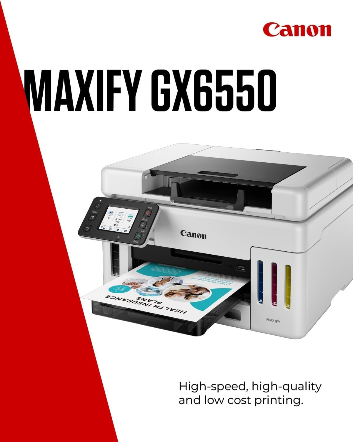 All-in-One Wireless MegaTank Printer | Duplex, ADF, Copier & Scanner, White