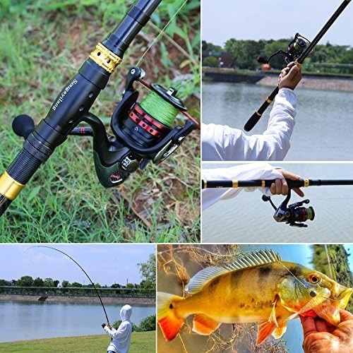 Telescopic Fishing Rod Reel Combo Travel Kit Saltwater Freshwater