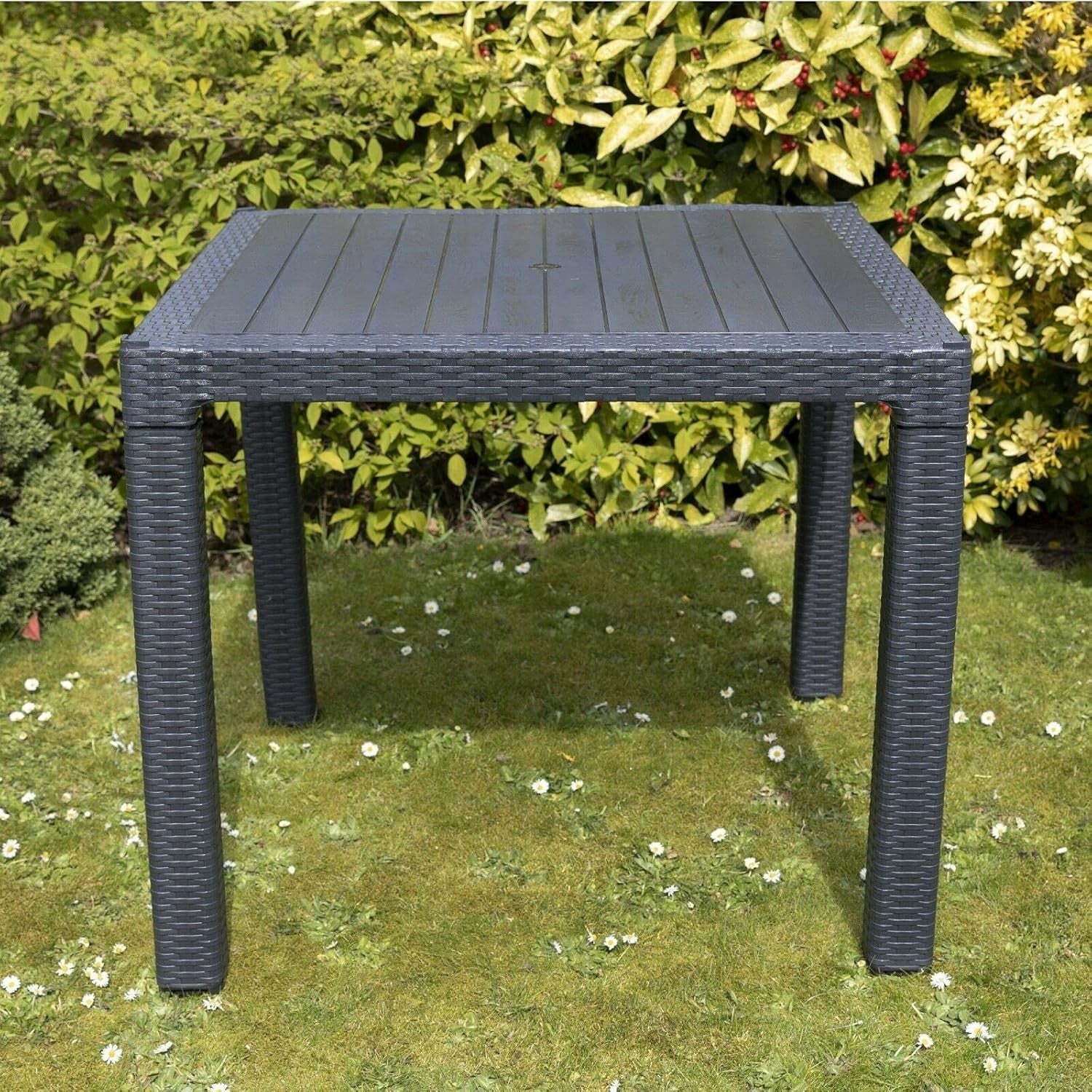 4 Seat Rattan Garden Patio Set Outdoor Dining Table Chairs Weatherproof