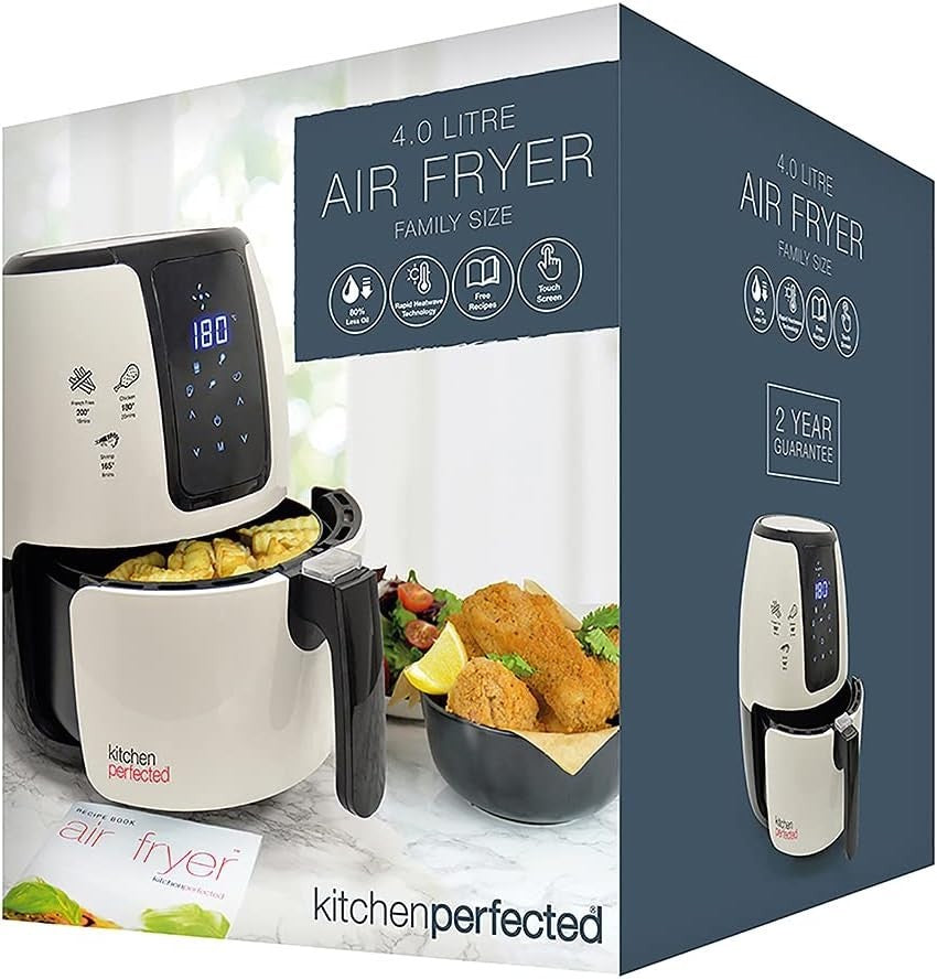 4L Digital Air Fryer | XL Family Size | 7 Presets | 80% Less Oil | Touch Control