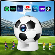 1080P Smart Projector WiFi 6 Bluetooth Rotatable Stand Soccer