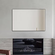 Large Wall Mirror 36x24” Black Frame Modern Bathroom Vanity Decor