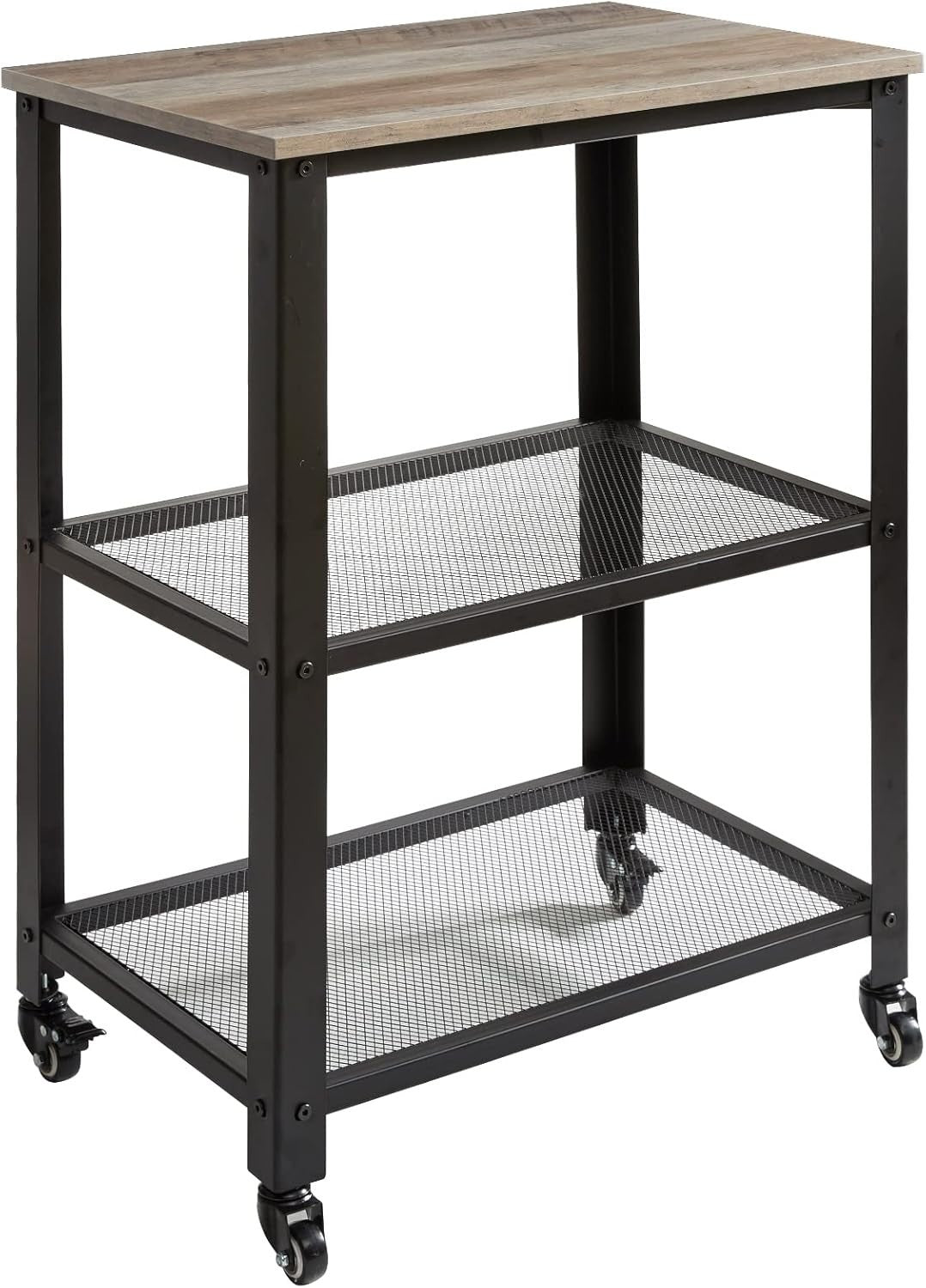 Industrial Kitchen Serving Cart 3 Tier Rolling Trolley