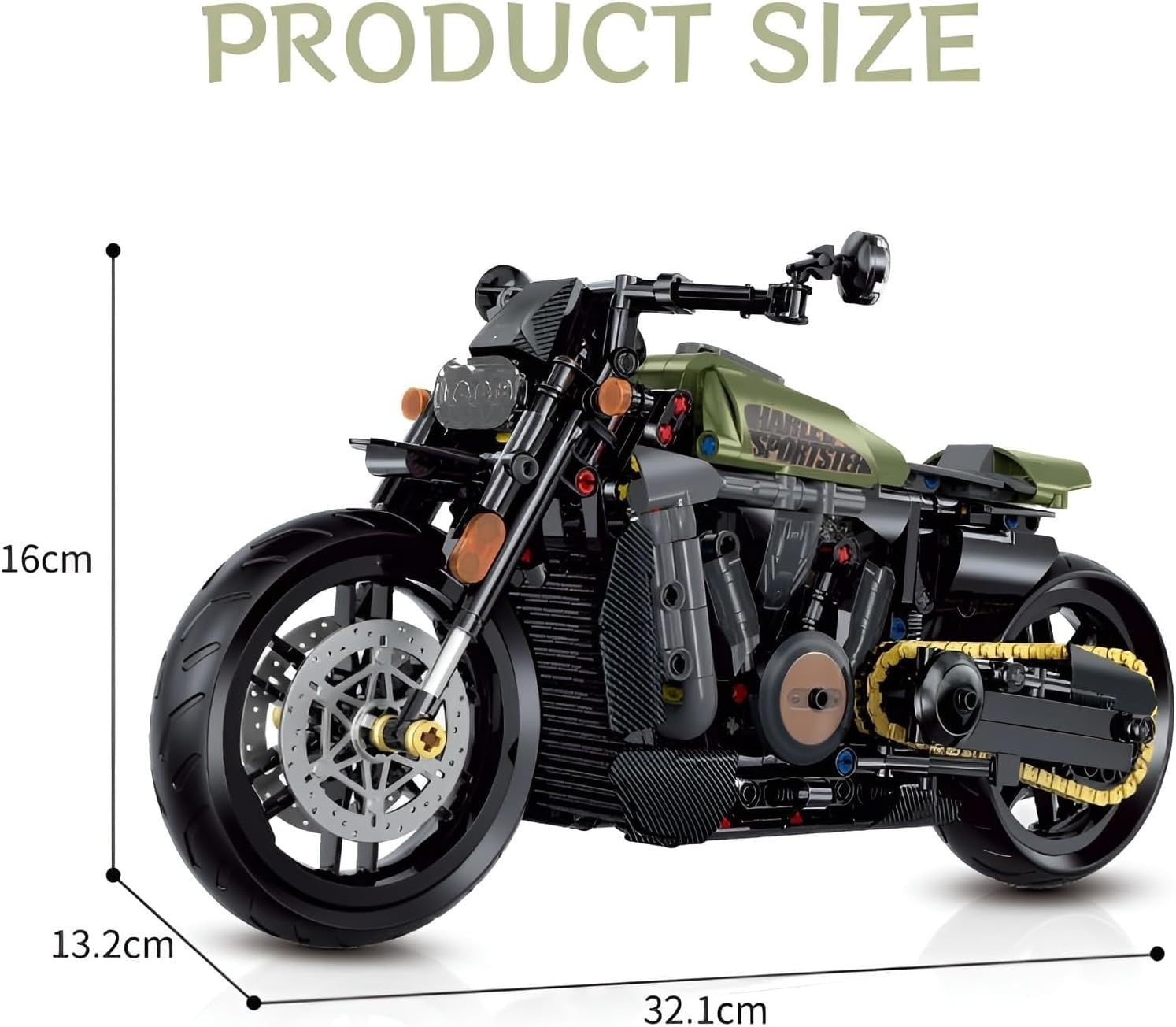 Motorcycle Building Block Toy Set 634 PCS STEM Model Kids Gift