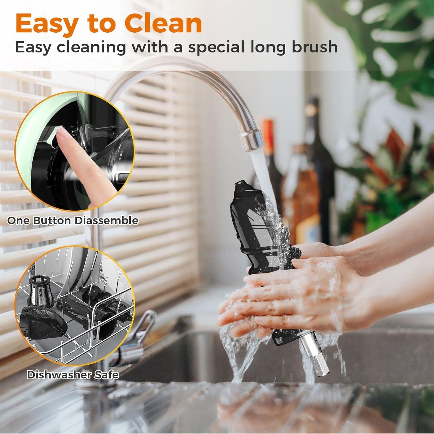 Cold Press Juicer Slow Masticating 2 Speed Quiet Easy Clean BPA Free