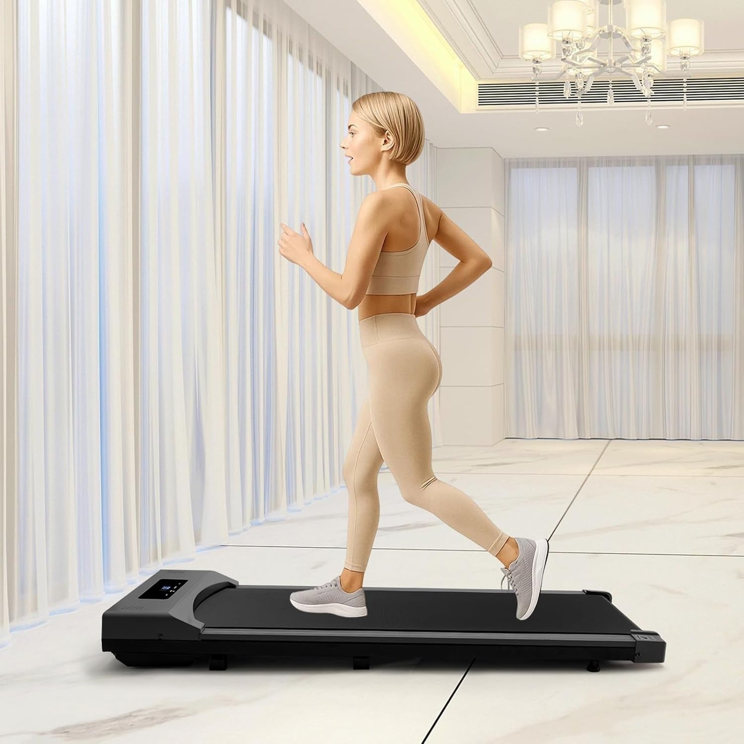 Under Desk Treadmill 2.5HP Ultra Slim Walking Pad 1–8 km/h Home Office