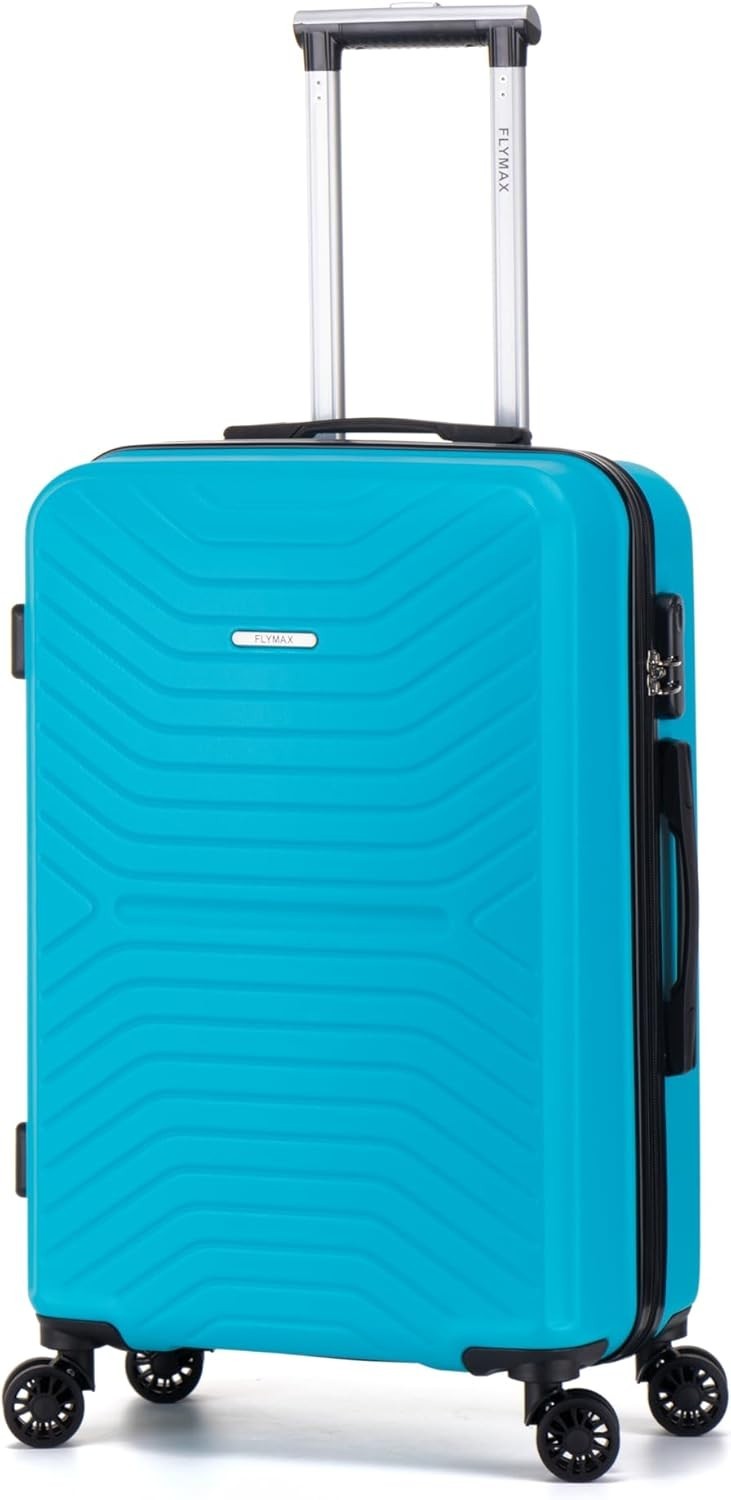 24'' Medium Check In Suitcase ABS Hard Shell 4 Spinner Wheels Lock 68L