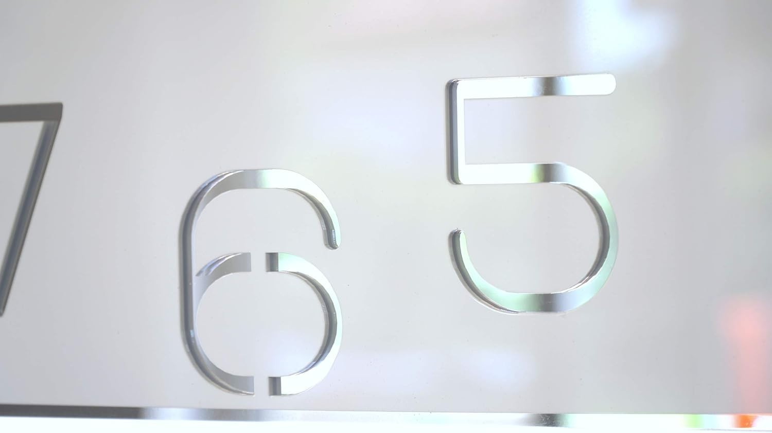 Modern Acrylic Wall Clock 30cm Silent Sweep White Square Timepiece