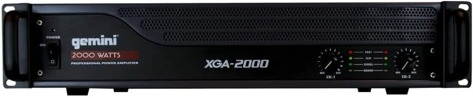 XGA-2000 2-Channel Pro PA Amplifier 2000W A/B Bridge Rack Mount