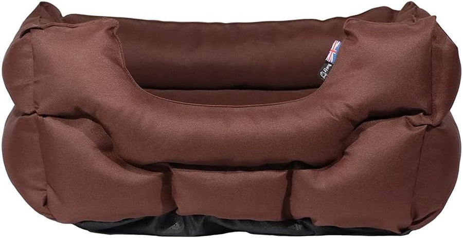 XL Dog Bed 93x75x21cm Washable Water Resistant Non Slip Brown