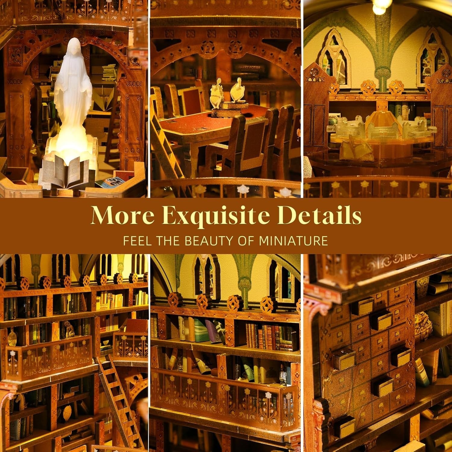 3D Wooden Magic Cello Music Box Puzzle with Light & Bluetooth Sound