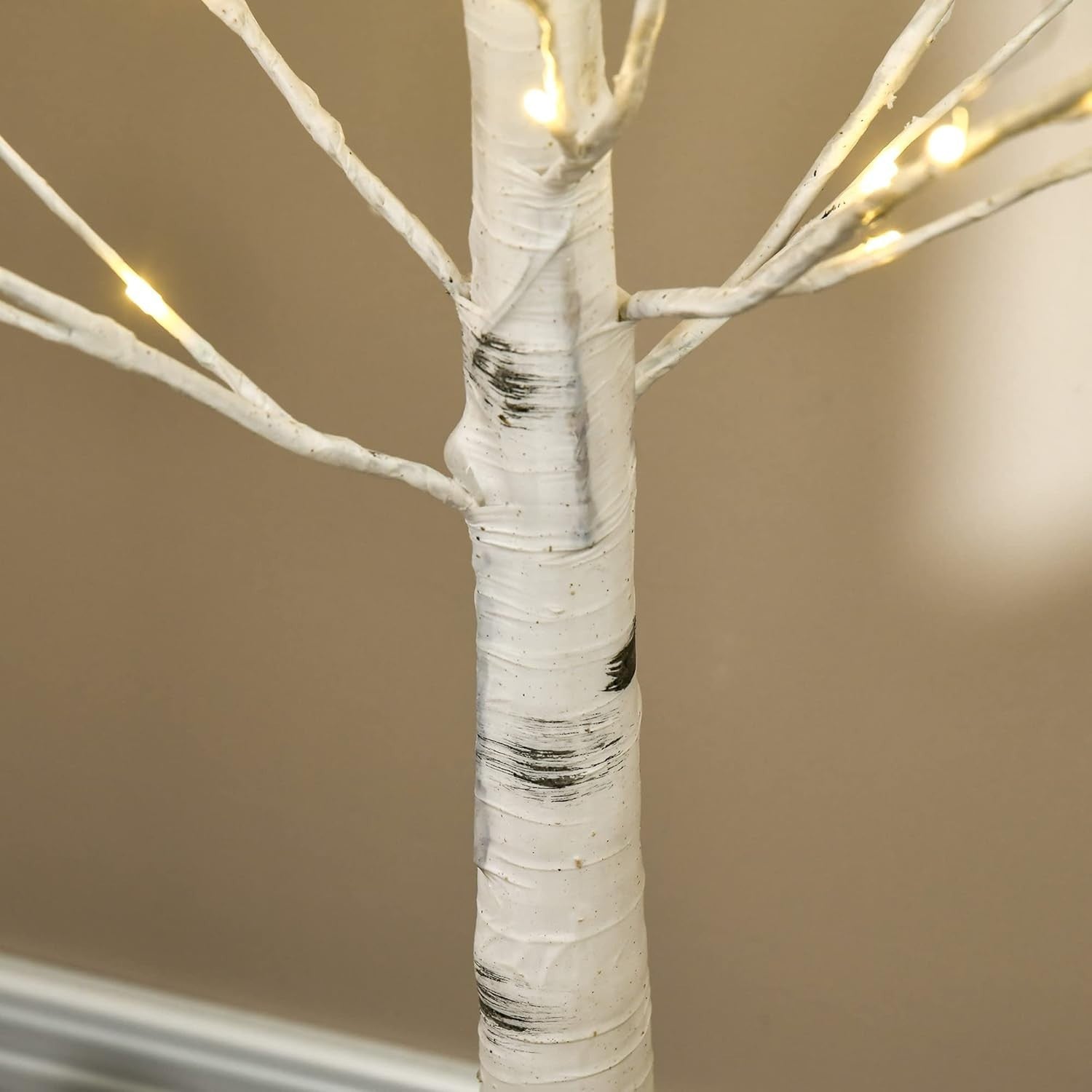150cm Pre-Lit White Birch Tree Light Warm LED Indoor & Outdoor Home Garden Decor