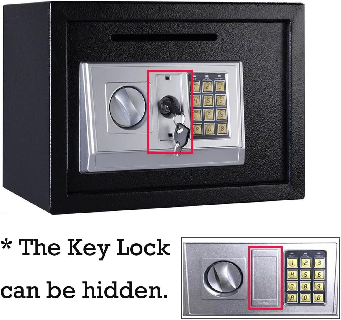 16L Digital Safe Box Electronic Keypad Cash Jewelry Document Safe