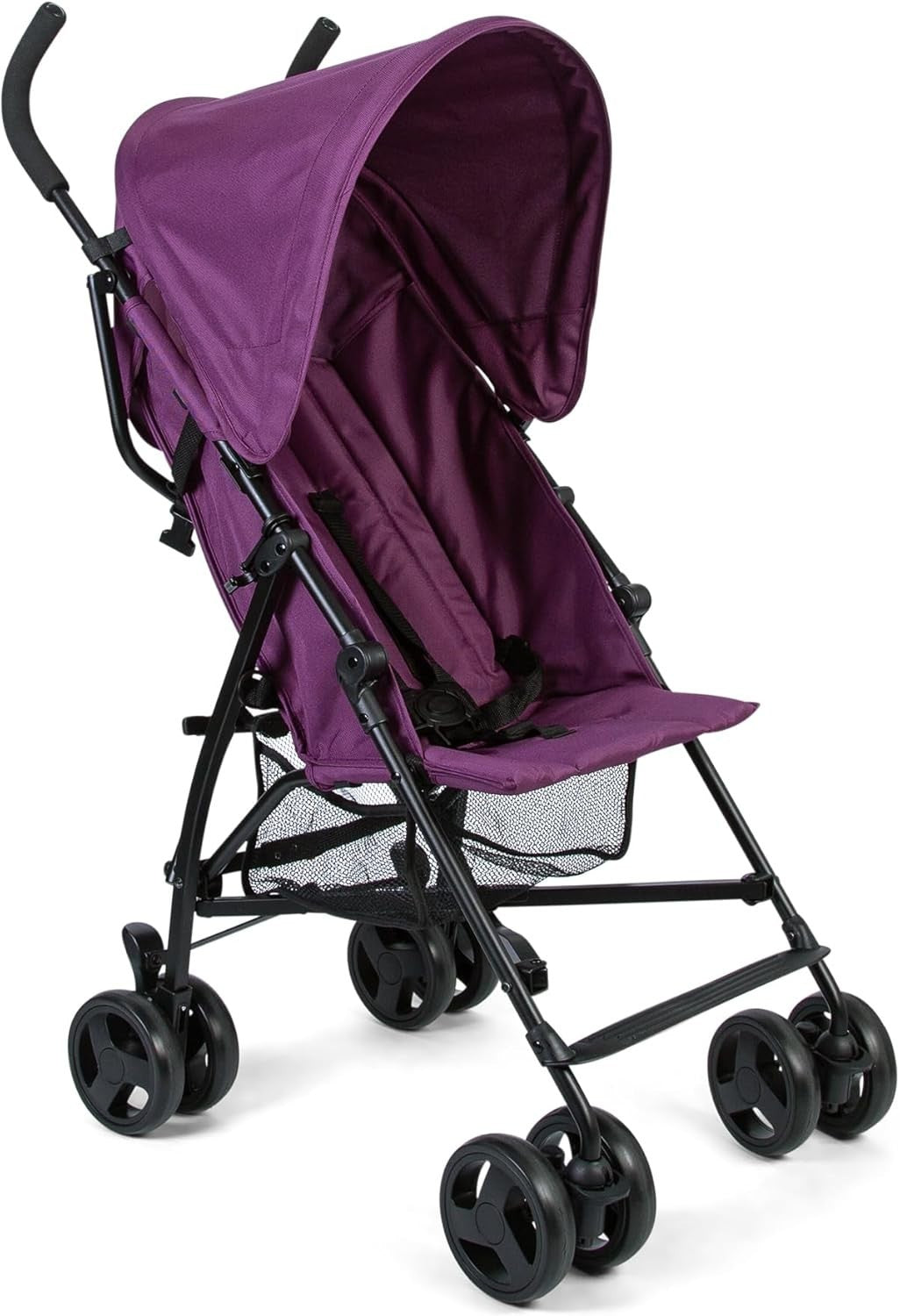 Lightweight Umbrella Stroller Compact Fold Reclining Seat Pushchair Plum