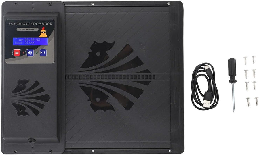 Automatic Chicken Coop Door USB Timer LCD Horizontal Opener