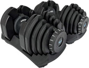 Adjustable Dumbbell Pair 17-in-1 Smart Click Anti-Slip Home Gym Weights