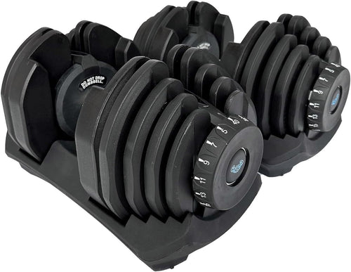 Adjustable Dumbbell Pair 17-in-1 Smart Click Anti-Slip Home Gym Weights
