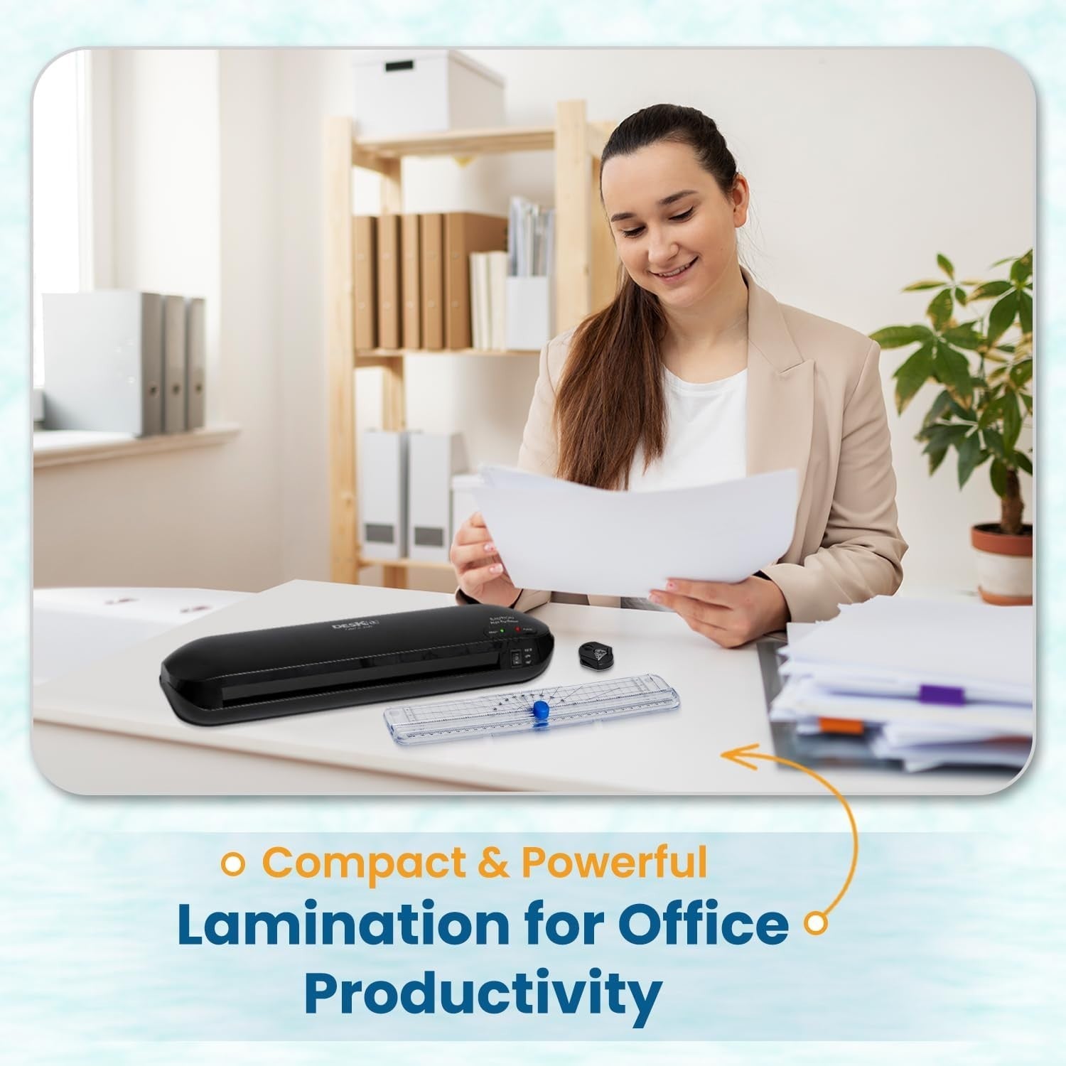 A3 A4 Compact Laminator 4-in-1 Fast Warm Up Anti Jam Home Office