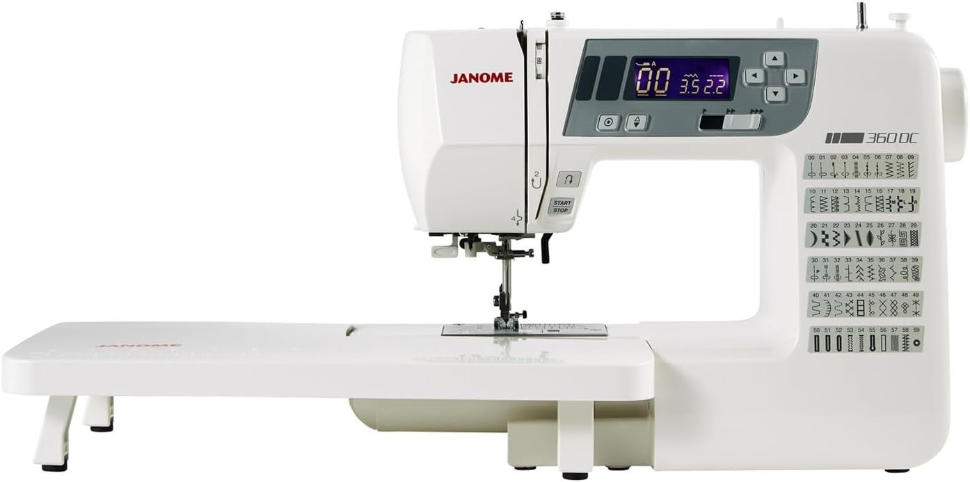 Computerised Sewing Machine Digital Controls Easy Use Lightweight