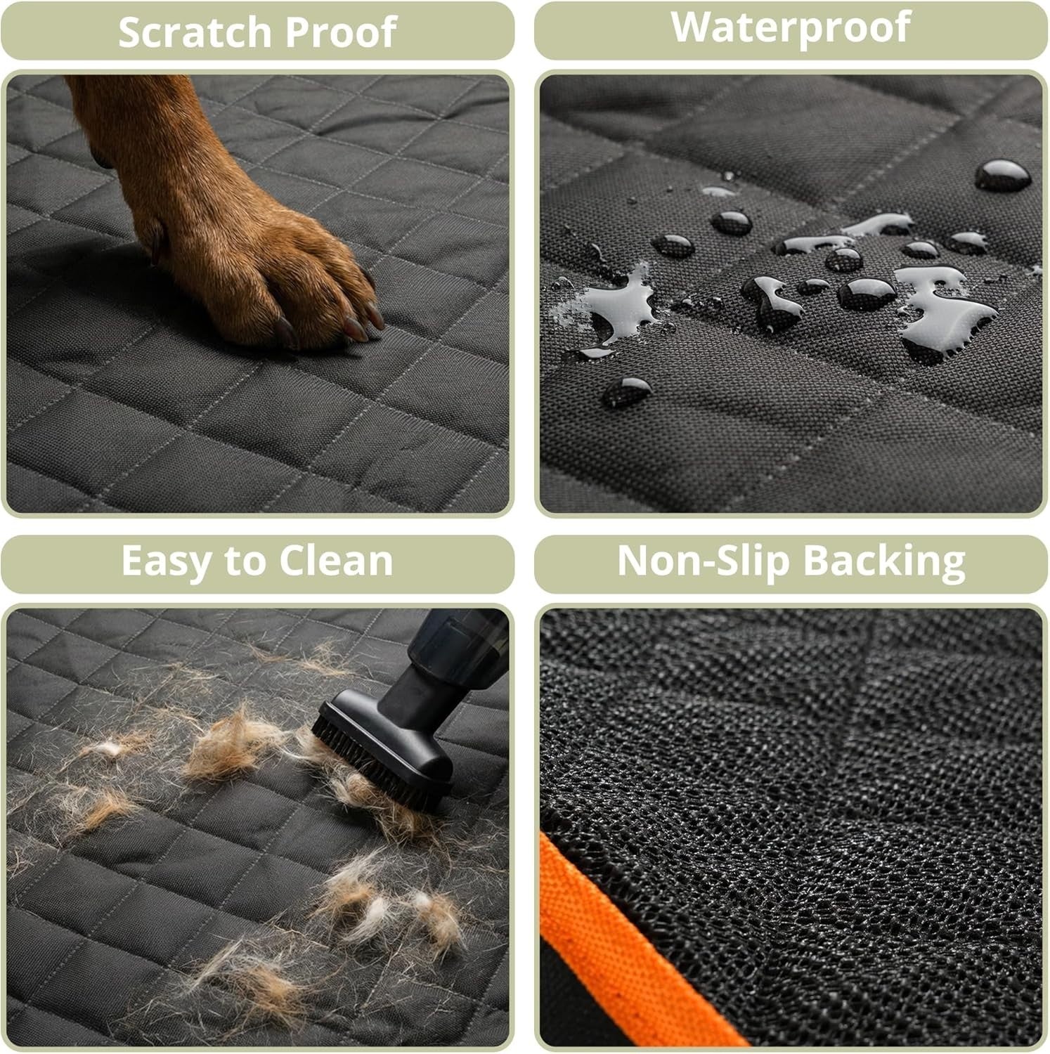 Waterproof Dog Car Seat Cover Hammock Mesh Window 137x147cm