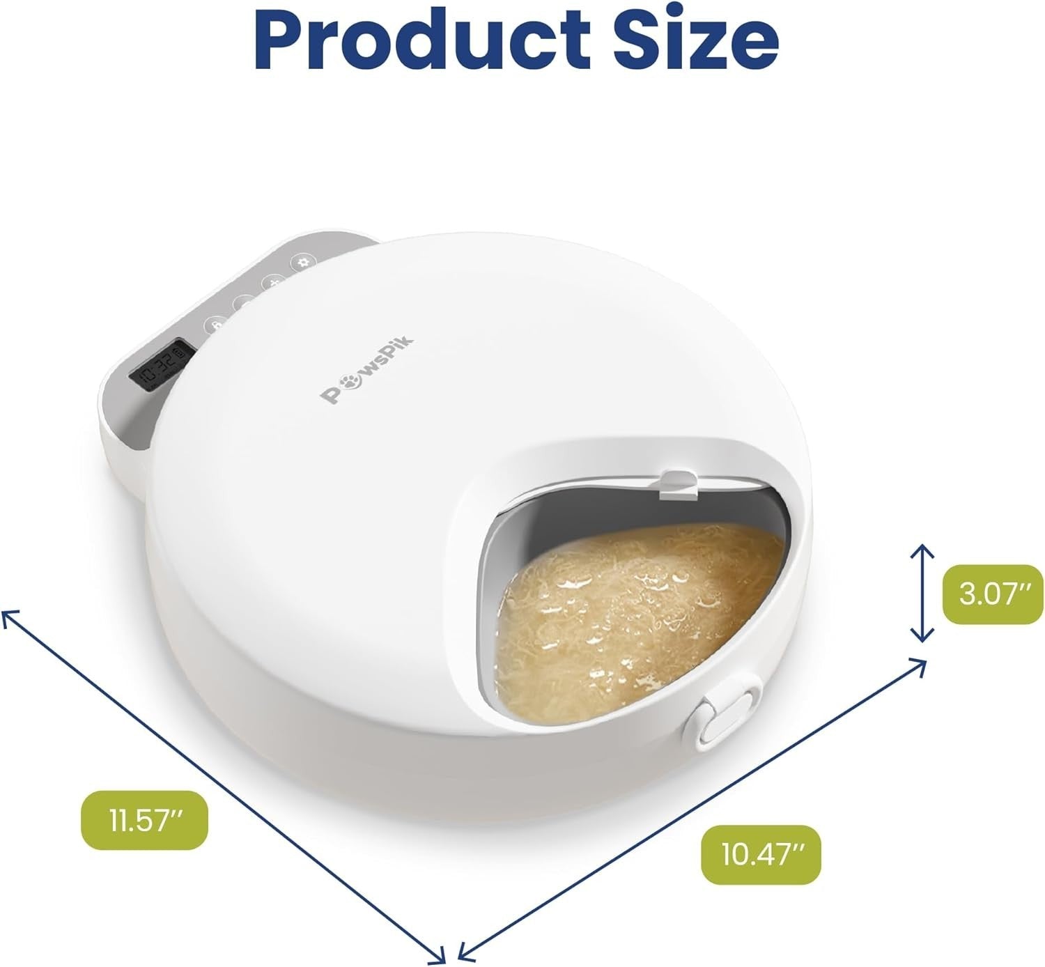 Automatic Pet Feeder 4 Meal Timer Wet Dry Food Dispenser Ice Packs LCD