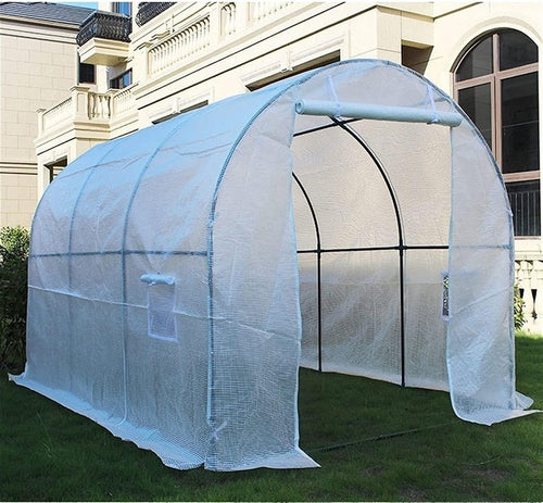 Extra Large Garden Polytunnel Greenhouse Heavy Duty Steel Frame Grow Tent 5x2x2m