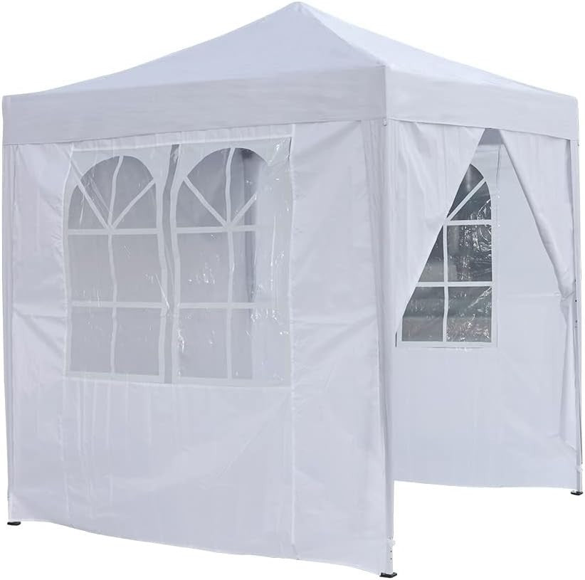 2x2m White Pop Up Gazebo Waterproof Garden Party Tent Canopy Marquee