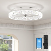 50cm LED Ceiling Fan with Lights, 6 Speeds, Remote Control, Dimmable