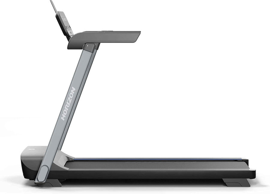 Compact Folding Treadmill 10mph Cushion Deck Bluetooth App Workouts Home Office