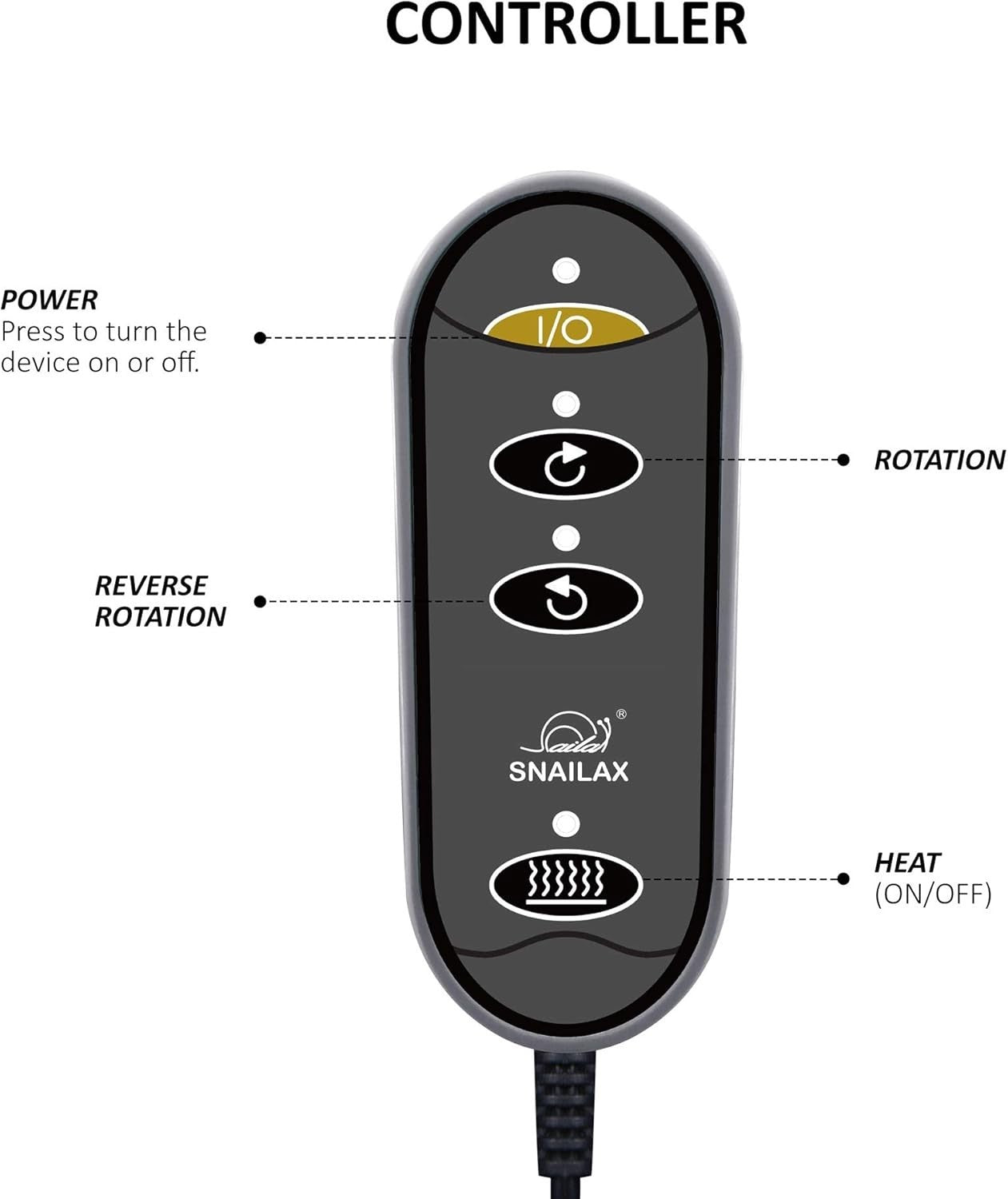 2-in-1 Shiatsu Foot & Back Massager with Heat, Kneading, Electric Massage
