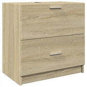 Sonoma Oak Bathroom Sink Cabinet 59x37x59cm Modern Under Sink Storage Unit