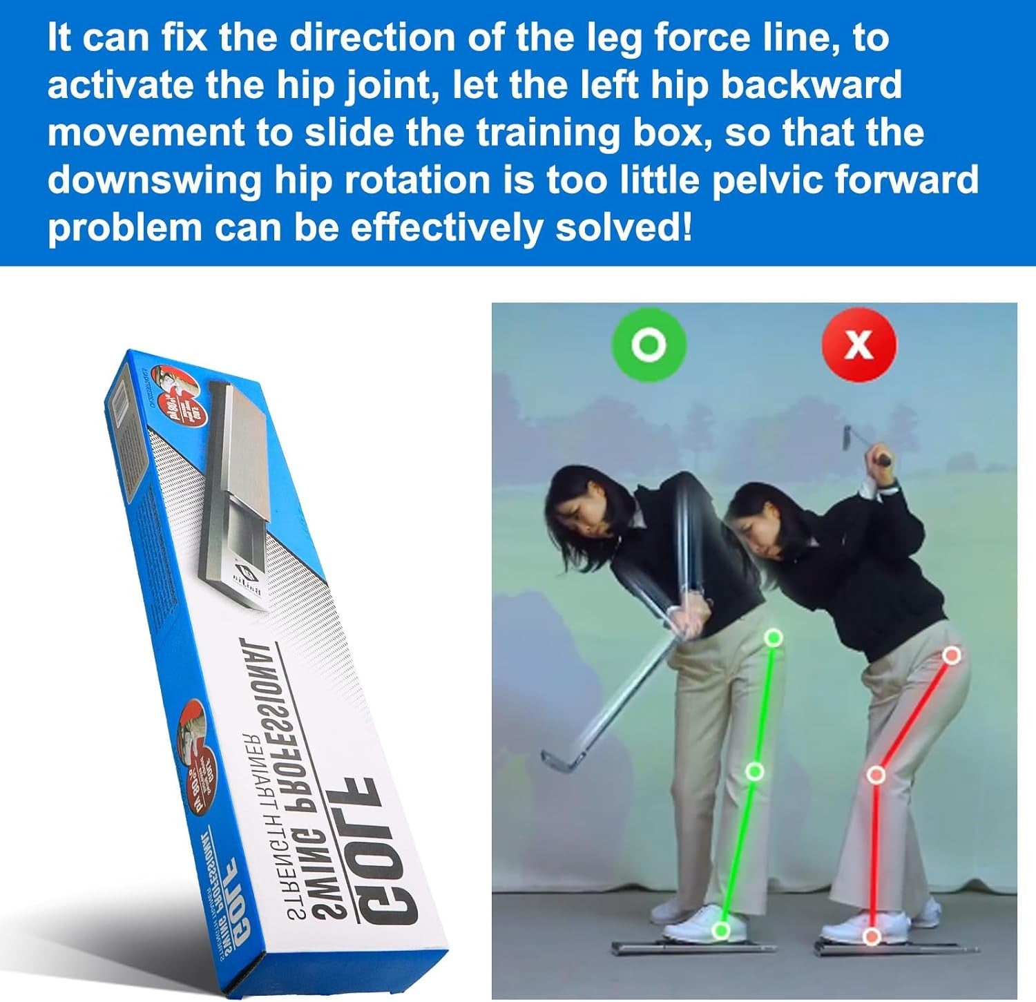 Golf Swing Trainer Pedal Power Rotation Training Aid Stainless Steel