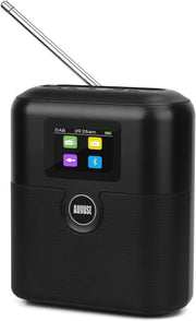 DAB DAB+ FM Portable Radio Bluetooth Rechargeable Dual Alarm Presets LCD