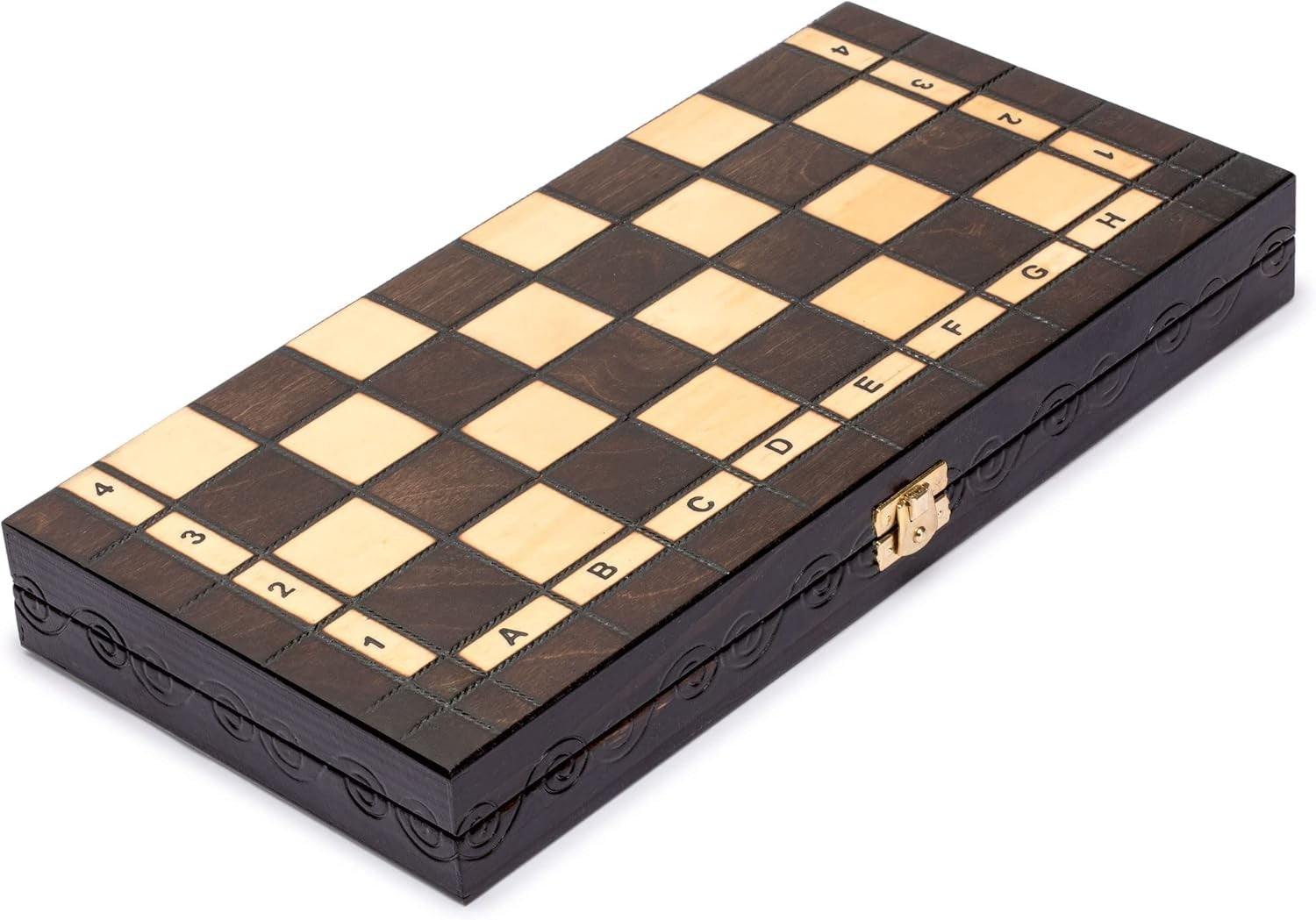 Luxury Wooden Chess Set 35cm Continental Board Handcrafted Pieces Gift Set