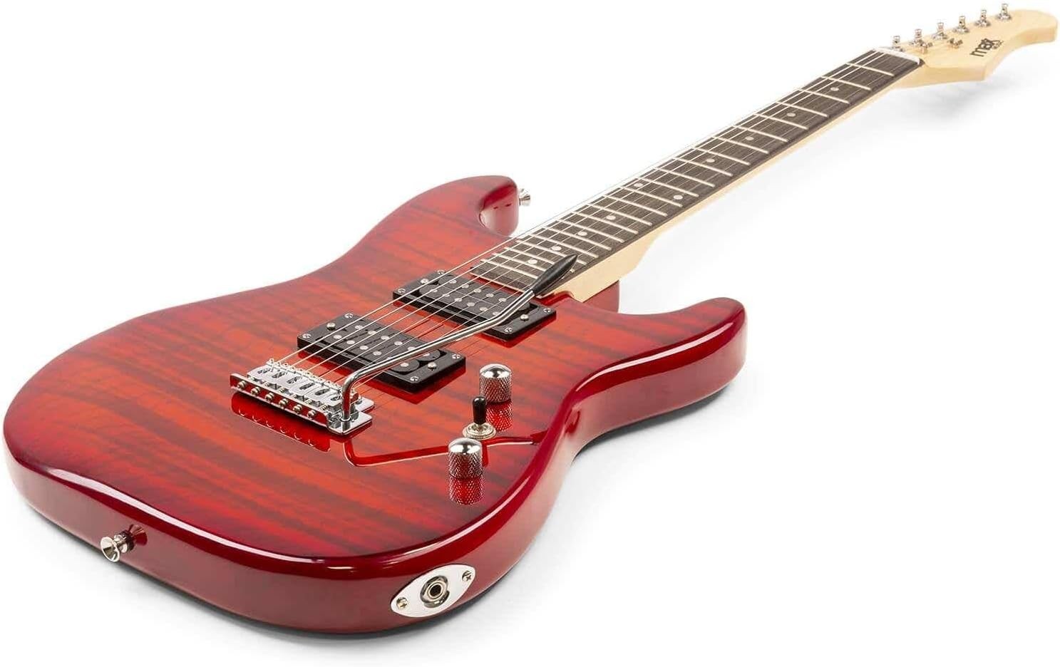 Full Size 22 Fret Electric Guitar Starter Kit w/ 40W Amp Red