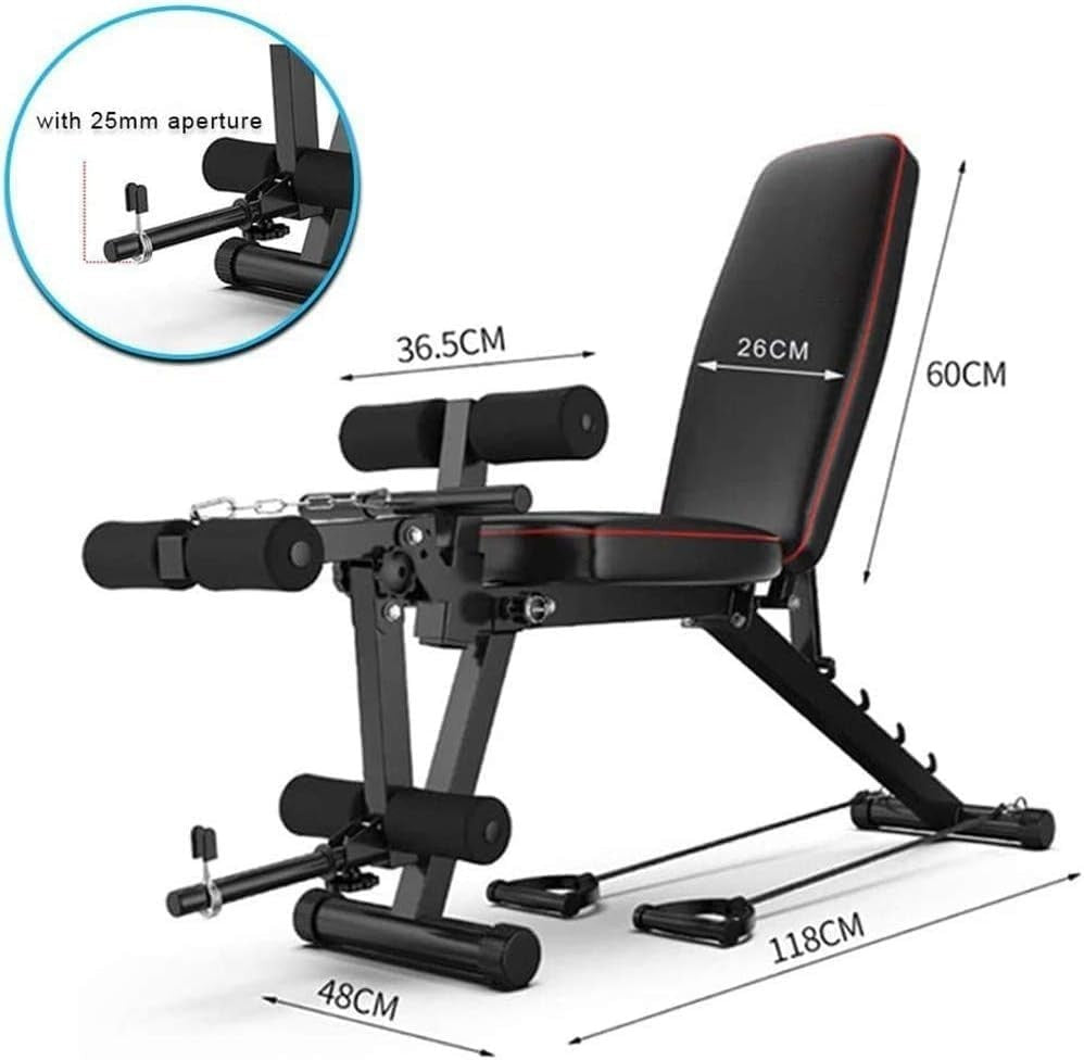 Adjustable Folding Weight Bench With Leg Curl 220kg Full Body Home Gym
