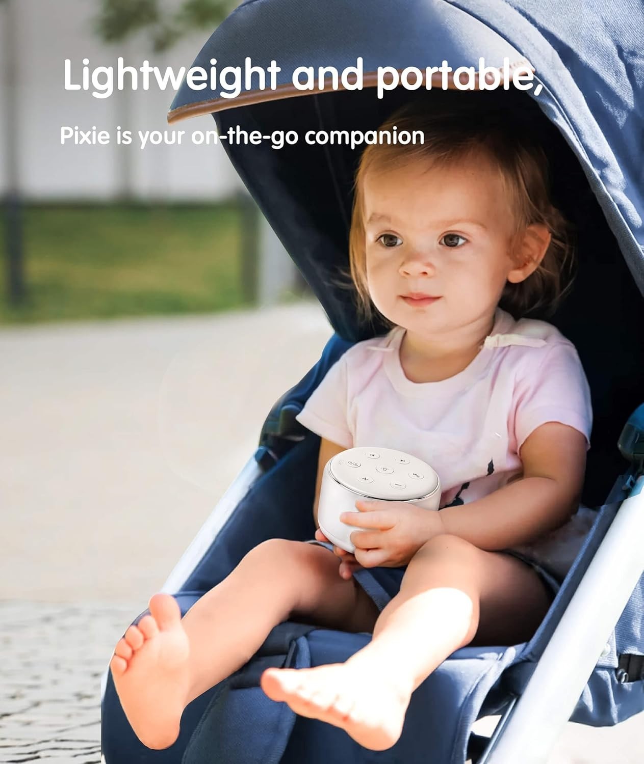 Portable Baby White Noise Machine with Night Light, 34 Soothing Sounds