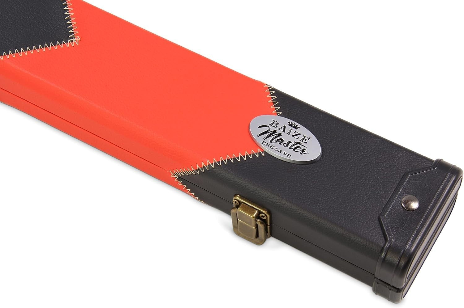 Hard Snooker Pool Cue Case 2 Piece Centre Joint Red PVC
