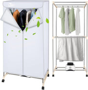 Electric Clothes Dryer Wardrobe 1500W Warm Air Drying Rack Indoor