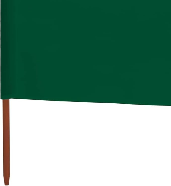Green 3-Panel Camping Wind Screen 400x80cm Outdoor Privacy Divider Garden Shade
