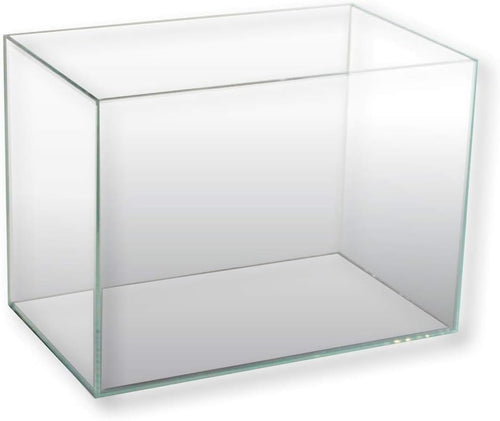 30L Rectangular Glass Aquarium Tank for Goldfish, Turtles & Nano Setups