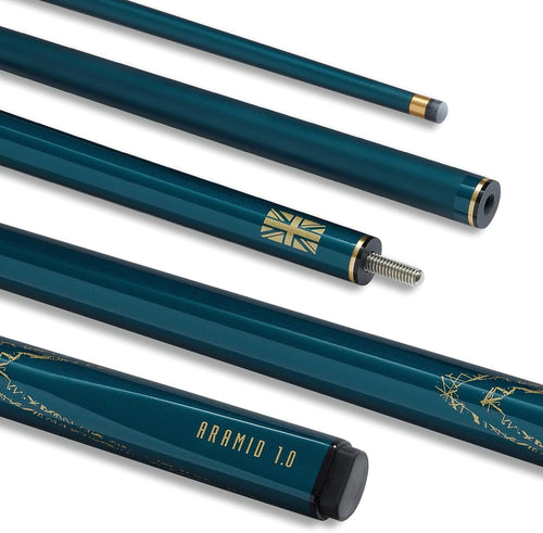 57" Composite Snooker Pool Cue 19oz 10mm Tip Quick Release Steel Joint