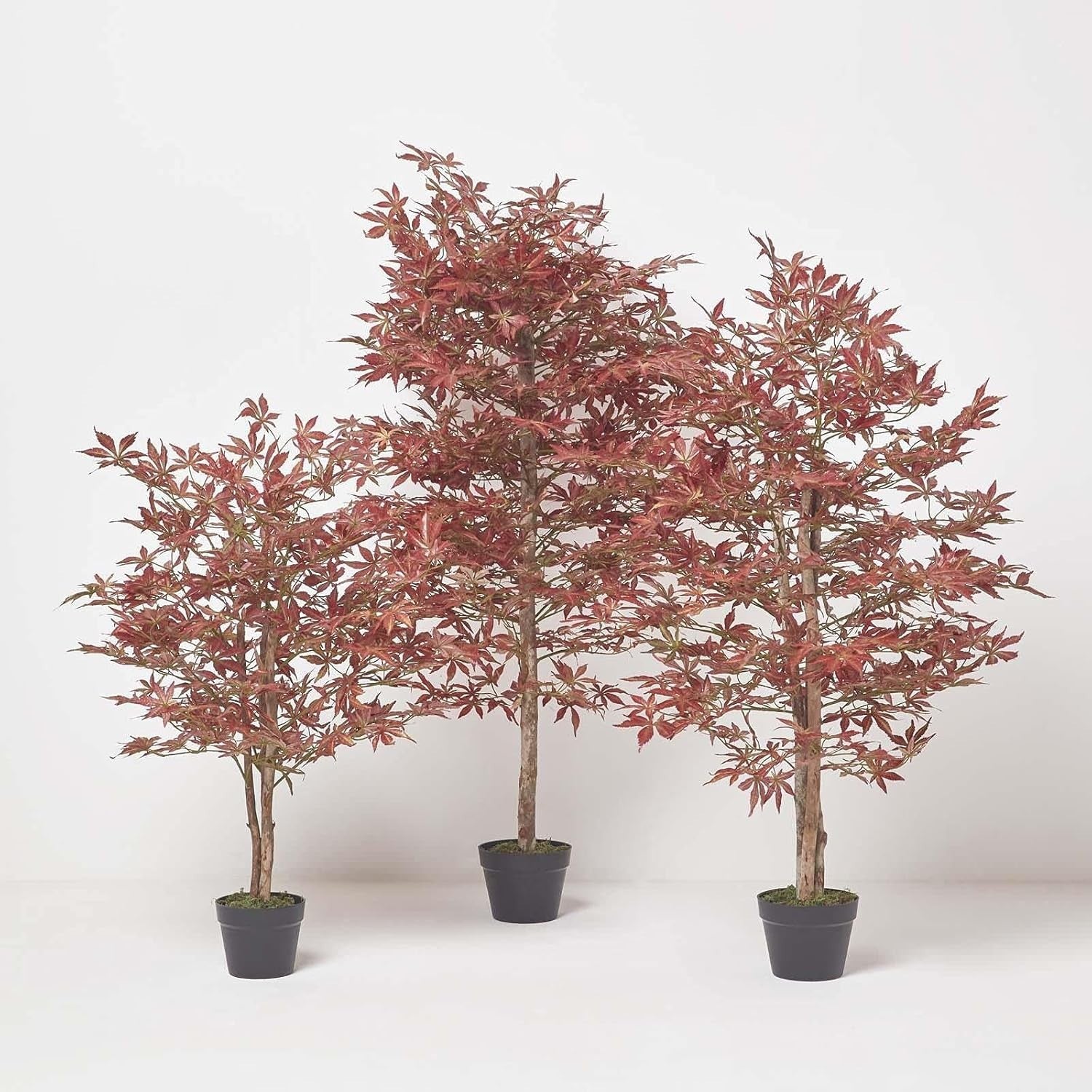 120cm Artificial Japanese Acer Tree in Pot Realistic Red Maple Indoor Decor